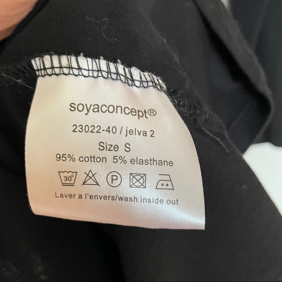 3/$30 Soyaconcept black mini dress size small - Picture 5 of 6